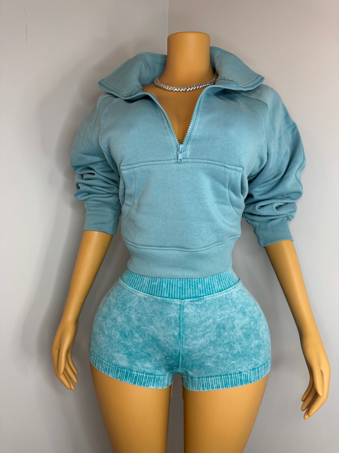 “Quarter Zip Mermaid Wash” Set