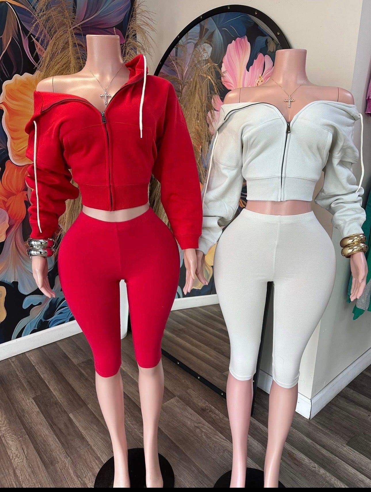 “Essential” Capri Set (Cream)