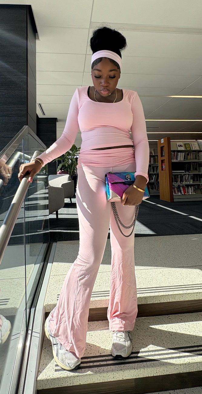 Flare Babe Set (Pink)