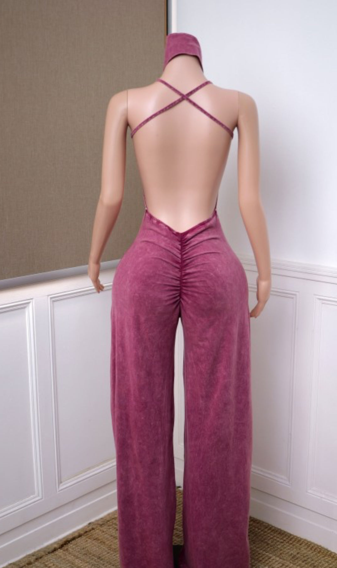Let’s Do Brunch Jumpsuit (Burgundy)