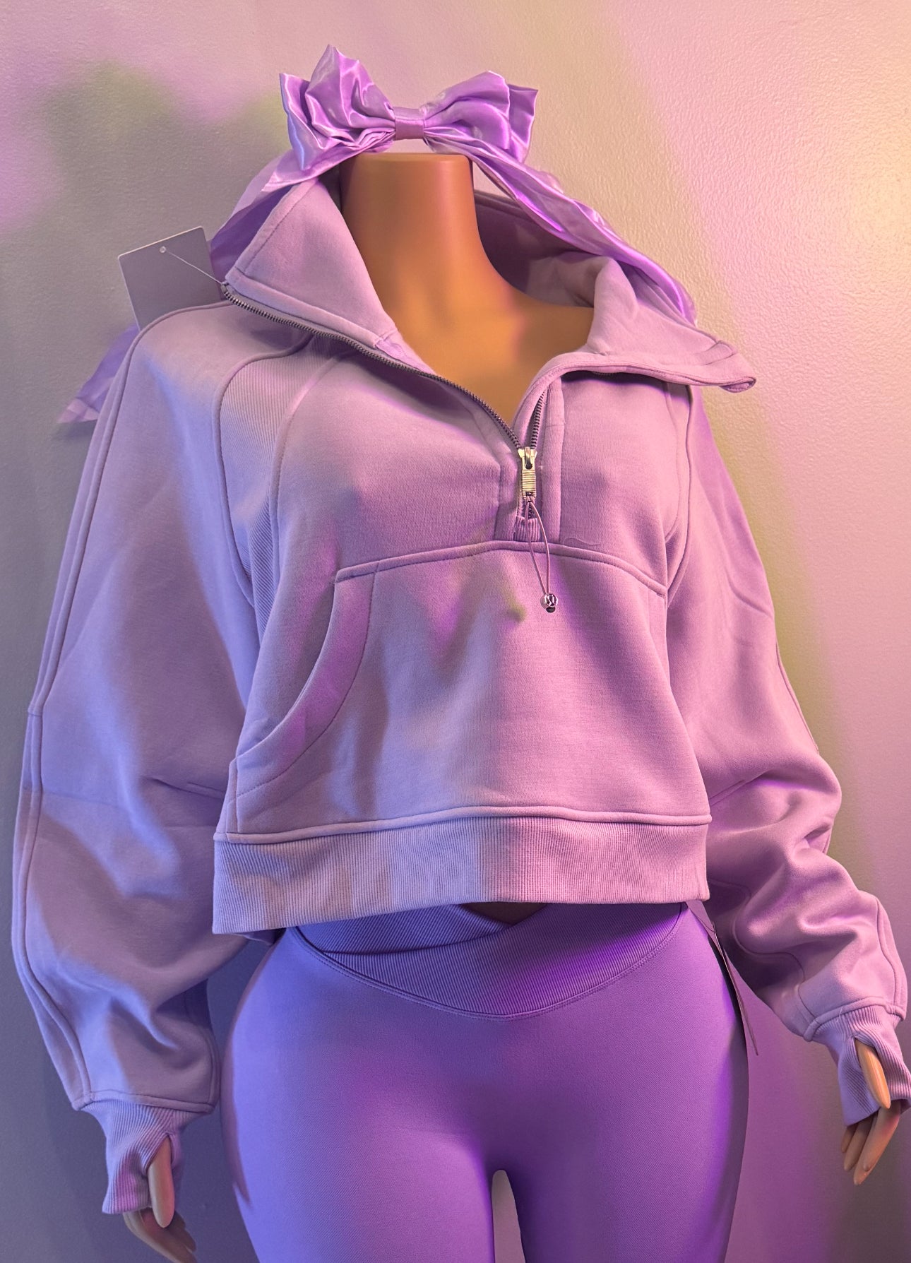 LULU Who Sweatshirt (Lilac) pair with our love & lift pants