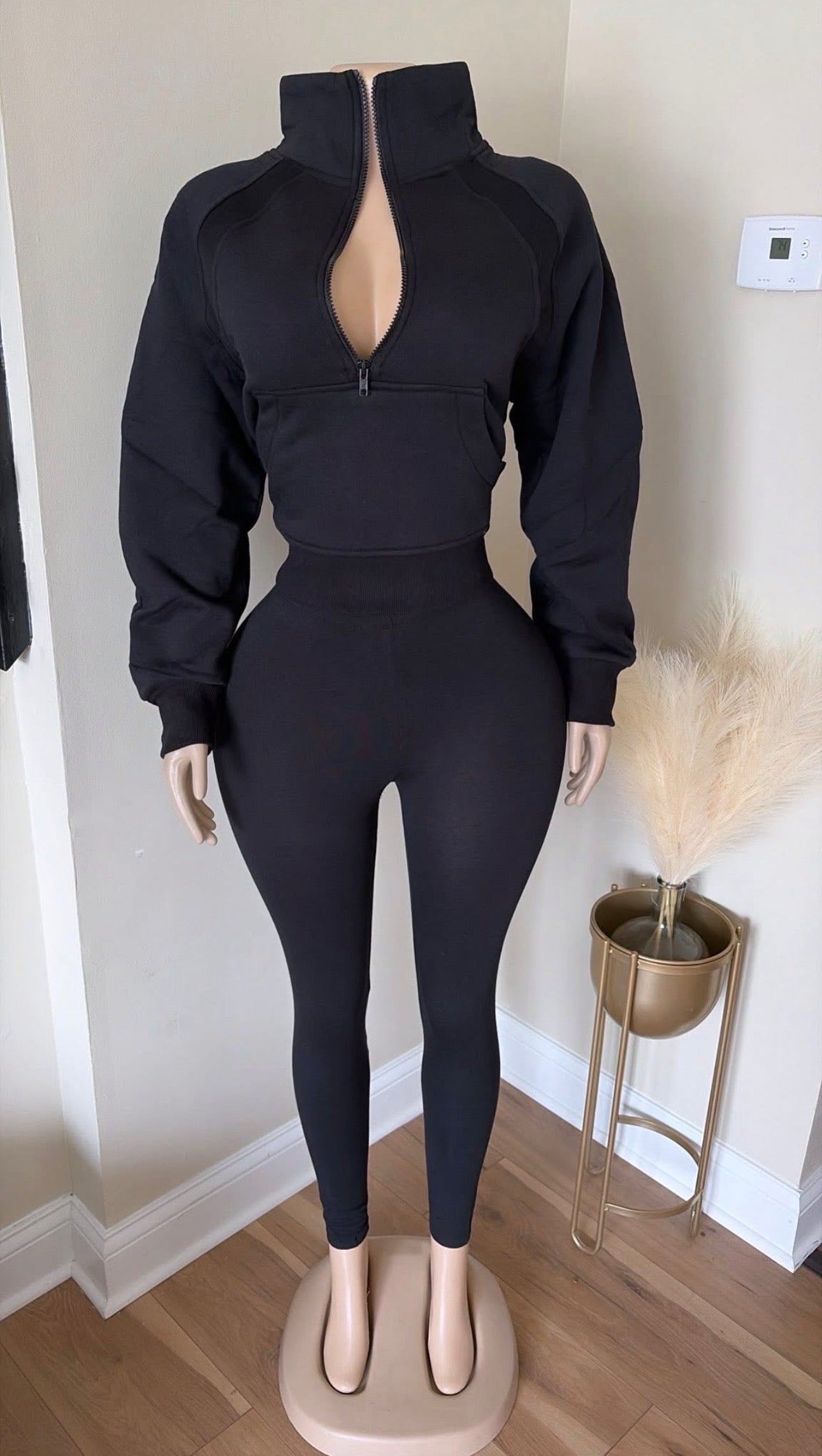 “Quarter Zip” Two Piece Set