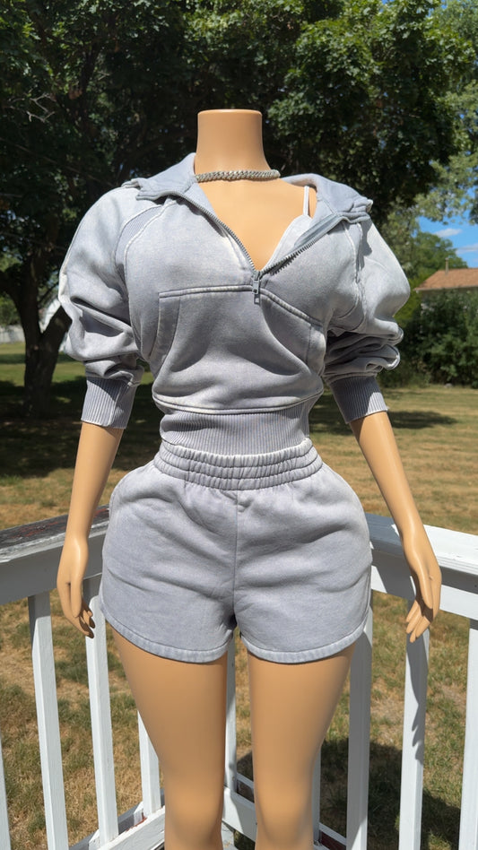 “Stormy” 3 Piece Short Set